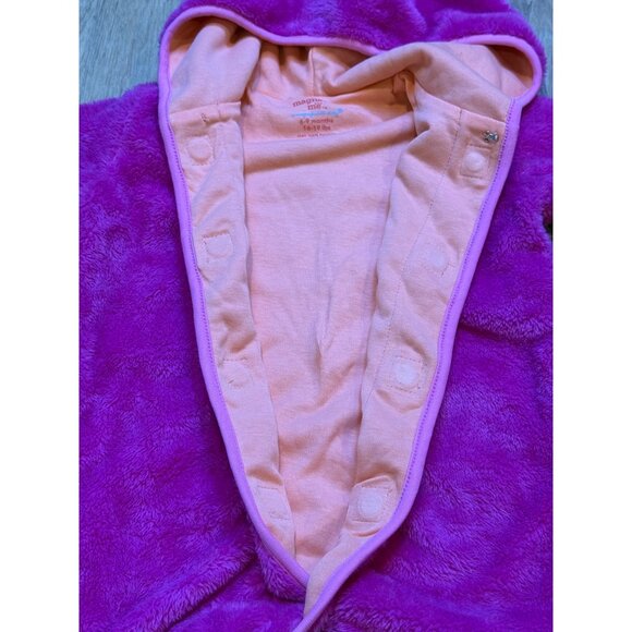 Magnetic Me Infant Plush Minky Bunting Hooded Footed 6-9 Months - Picture 7 of 8